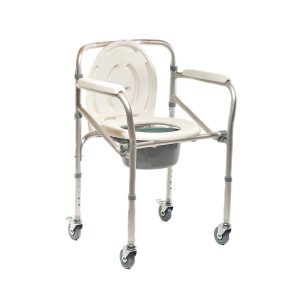 SILLA SANITARIA PLEGABLE EN ALUMINIO